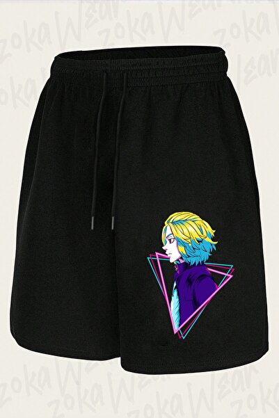ZOKAWEAR Unisex Tokyo Revengers Manjiro Sano (Mikey) Design Printed Shorts
