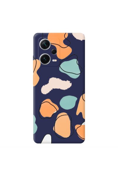 Other Xiaomi Poco X5 Colorful spots Dark blue Colored Silicone TPU Θήκη