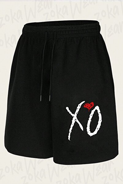 ZOKAWEAR Unisex Xo the Weeknd Design Printed Shorts