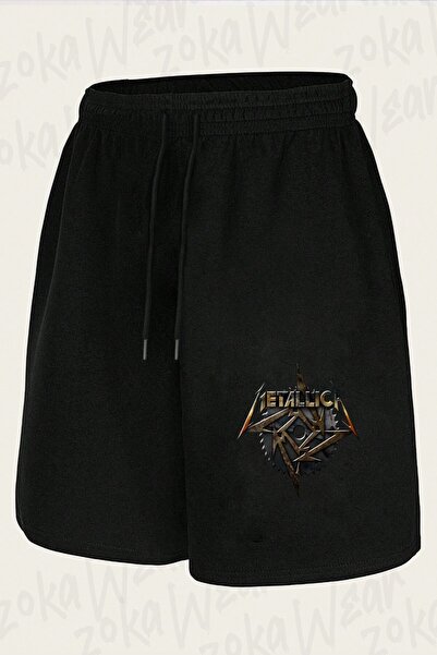 ZOKAWEAR Unisex Metallica Vs 21, Rock Design Printed Shorts