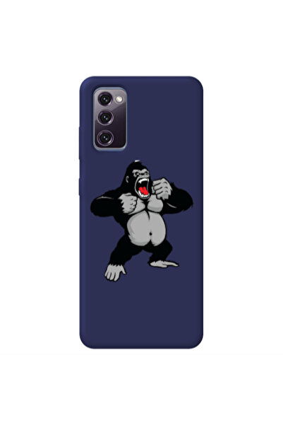 Other Samsung S20 FE Angry Gorilla2 Dark blue Colored Silicone TPU Θήκη