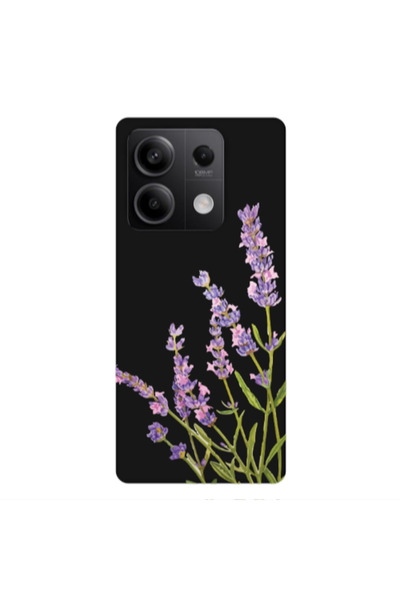 Other Xiaomi Redmi Note 13Pro 5G Flowers 8 Black Colored Silicone TPU Θήκη