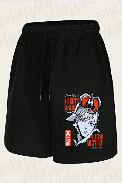 ZOKAWEAR شورت مطبوع بتصميم King Design للجنسين من Anime Manga Illustration