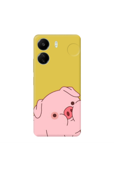 Other Xiaomi Redmi 13C Piggy 1 Yellow Colored Silicone TPU Θήκη