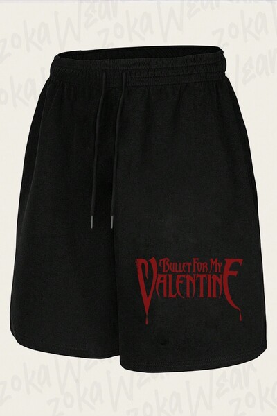 ZOKAWEAR Unisex Bullet for My Valentine Logo Design Printed Shorts