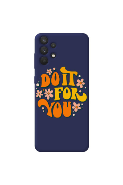 Other Samsung A32 4G Do it For You Dark blue Colored Silicone TPU Θήκη