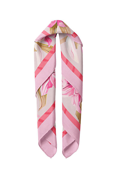 Sultan İpek Floral Patterned Scarf / Bandana 50X50Cm