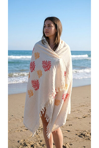 RH Rosehan 100% Cotton 4 Layer Muslin Fabric Beach Towel / Peshtemal / Bath /...