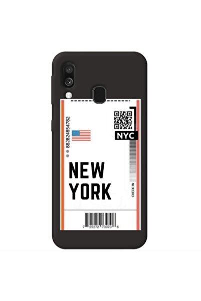 Other Samsung A40 New York NYC Black Colored Silicone TPU Θήκη