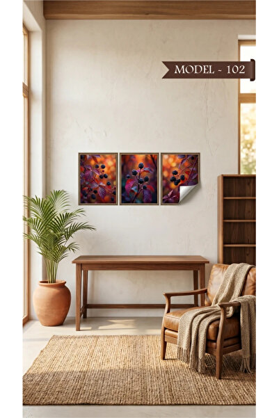 Akıllı Kağıt Static Cling Tablecloth - Poster Flower (Model- 102)