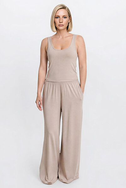 AC&Co / Altınyıldız Classics Beige Soft Textured Standard Fit Comfortable Kni...