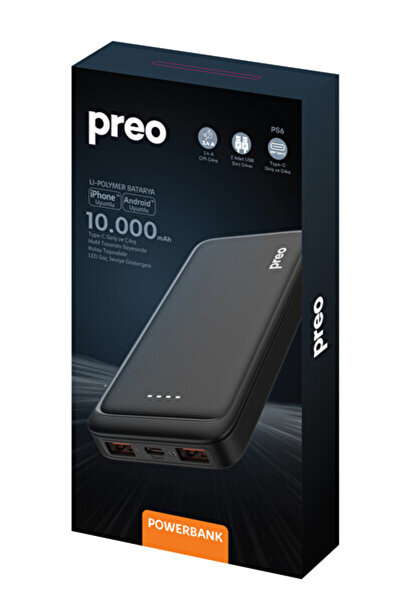 Preo PS6 10000mah Powerbank