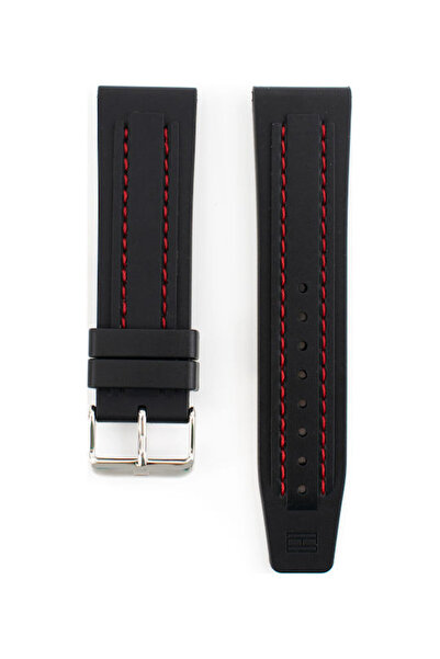 Tommy Hilfiger Λουράκι καουτσούκ μαύρο 24mm