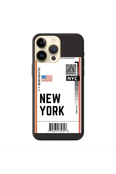 Other Apple iPhone 13 Pro Max New York NYC Black Colored Silicone TPU Θήκη