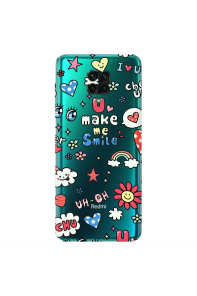 Other Xiaomi Redmi Note 9 Pro Rainbow flowers Transparent Silicone TPU Θήκη