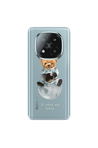 Other Xiaomi Redmi Note 14 Pro + 5g Bear in space Transparent Silicone TPU Θήκη