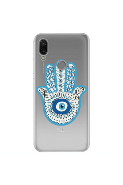 Other Xiaomi Redmi Note 7 Evil eye bead in hand Transparent Silicone TPU Θήκη