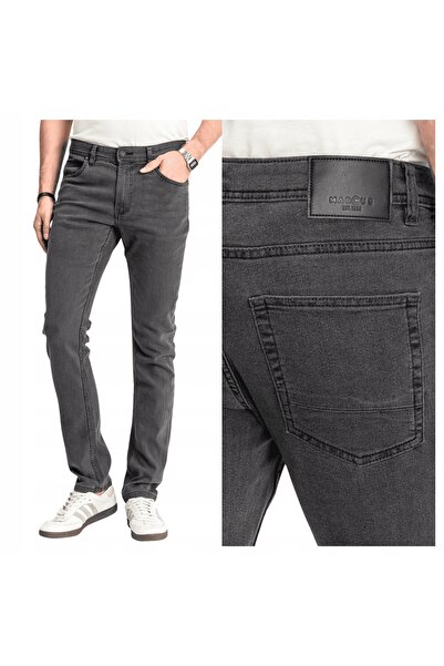 MARCUS Blugi Barbati, Style Sebb, Marime W30-L34, Gri, Regular Fit, Bumbac, D...