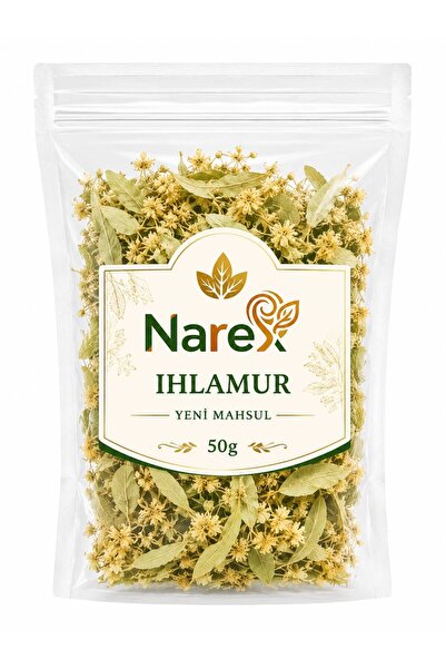 NAREX Ihlamur 50 Gr Doğal Kurutulmuş Ihlamur Çiçeği Yeni Mahsul Bitki Çayı
