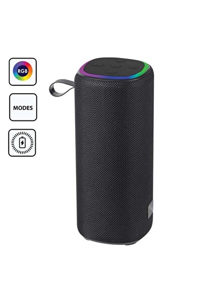 CATIANO Boxa Bluetooth Neagra RGB LED & Radio 10W