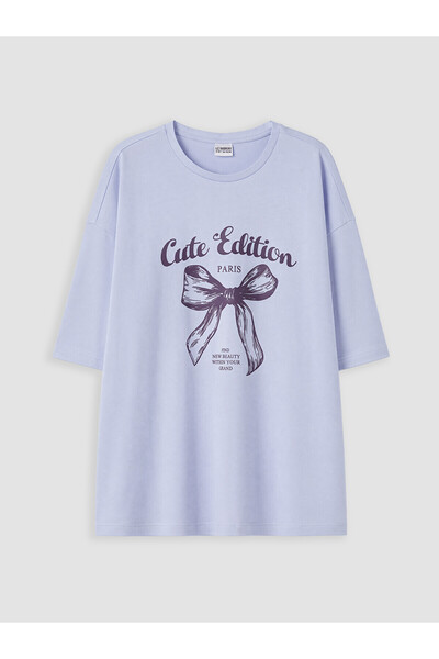 LC Waikiki Peak New Season Crew Neck Paris Printed Girls' T-Shirt