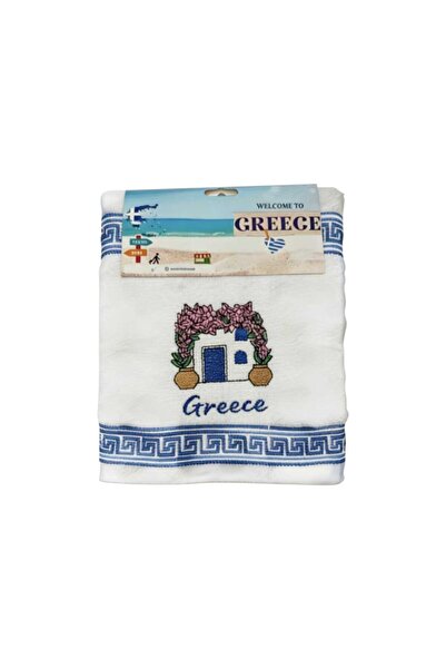 Tradesor Πετσέτα ποτηρόπανο Souvenir με κέντημα - Σετ 12pcs - Greece - 416372