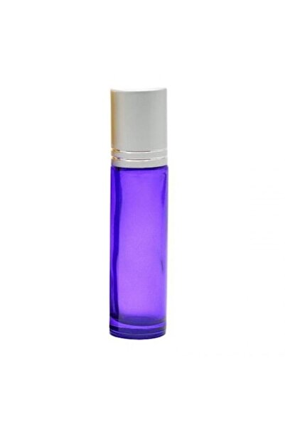 OEM Flacon roll-on violet, capac argintiu metalic, 10ml