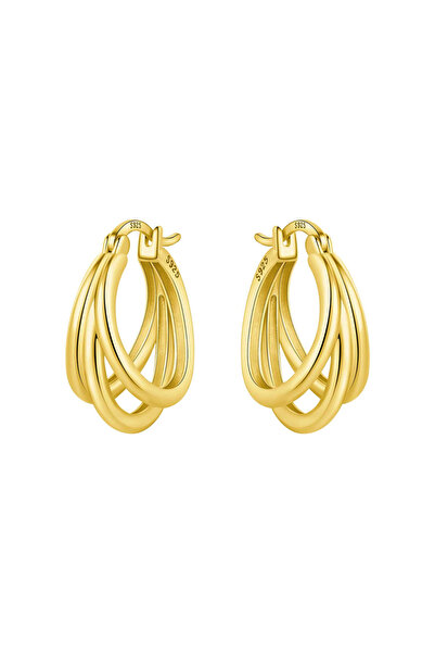 Choice OTE4054-GD S925 Sterling Silver Earrings Multiple Styles 18K Gold-plat...
