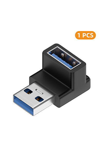 Choice1 1x AG-AM-LT-ZM USB A Female to USB A Male Adapter 90°/180° Converter ...