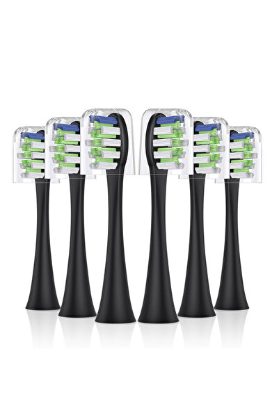 Choice 6pcs black 6pcs/lot Replacement Toothbrush Heads for Sarmocare S100 S7...
