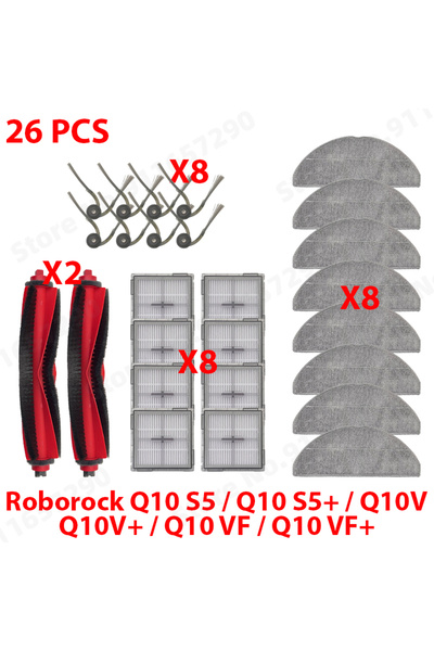 Choice3 مجموعة روبوروك 3 قطع لـ Roborock Q10 S5 / Q10 S5+ / Q10V / Q10V+ / Q1...