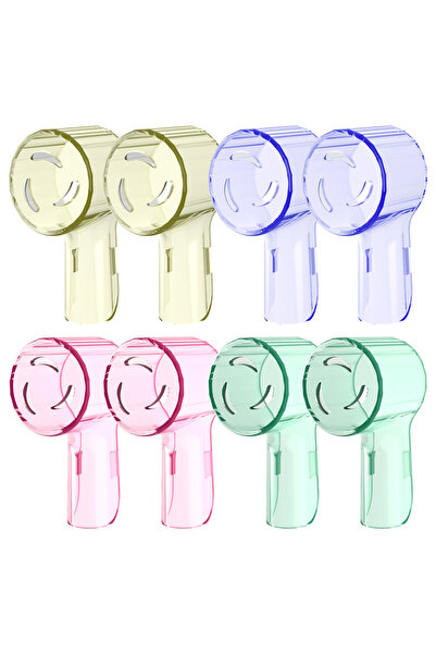 Choice Colorful-8 Pcs Toothbrush Dustproof Covers Caps Compatible with Braun ...