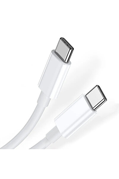 Choice كابل USB-C أبيض بطول 1 متر، 60 واط، من النوع C إلى C، للشحن السريع لأج...