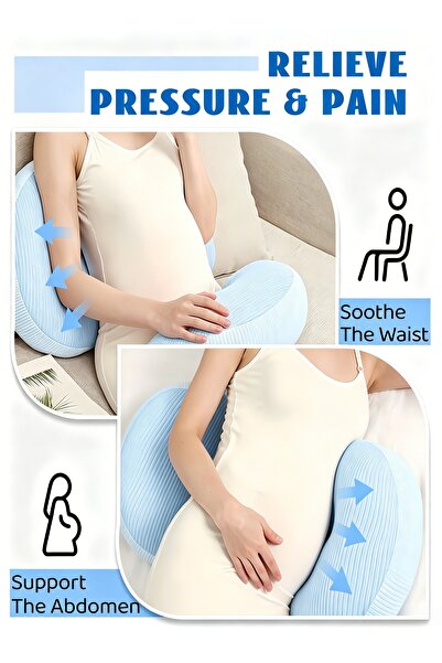 Generic 1 Memory Foam Adjustable Pregnancy Support Pillow Side Sleeping Belly...