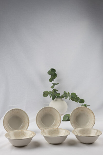 By Bone Porselen Antico 6’lı Porselen Çorba Kasesi 15 cm 350 cc | Bowl Salata...