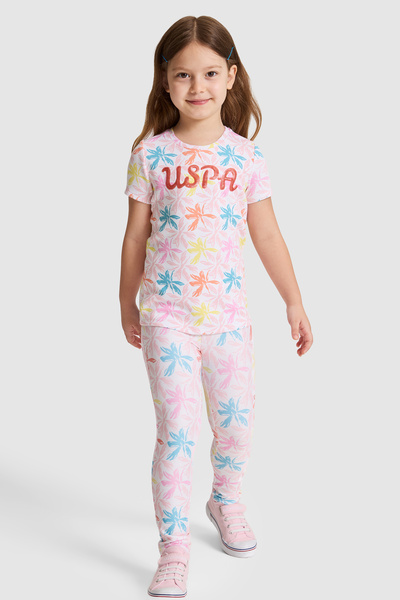 U.S. Polo Assn. Girl's White Sweatpants 50323721-Vr013
