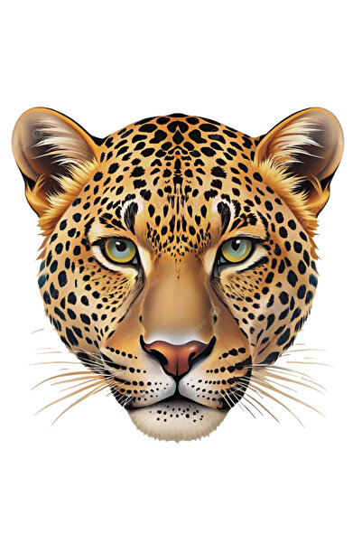 MegaSticker Leopard Sticker for Car, Motorcycle, Helmet, Laptop, Glass Sticke...