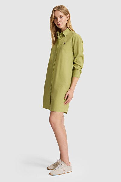 U.S. Polo Assn. Women's Green Woven Dress 50324965-Vr016