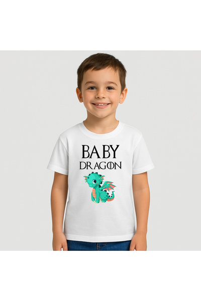 Fruit of the loom Tricou copii Baby Dragon Verde 100% Bumbac