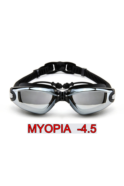 Choice13 Black MYOPIA -4.5 Men Women Myopia Swim Goggles Adults Professional ...