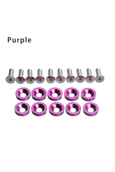Choice6 1set Purple 1/2set Scooter Fasteners Screws Handle Bar Screw Washers ...