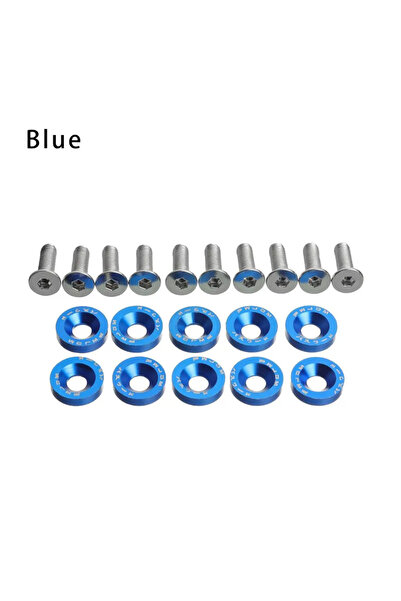 Choice4 1set Blue 1/2set Scooter Fasteners Screws Handle Bar Screw Washers Fo...