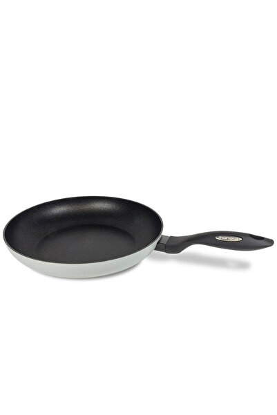 moneta Tigaie Moneta, Aluminiu, Antiaderenta, Inductie, Argintiu/Negru, 28 cm