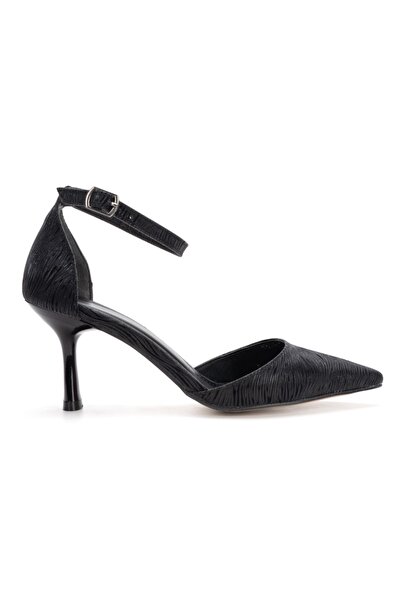 Satenora Rosira Ankle Strap Pointed Toe Heeled Shoes