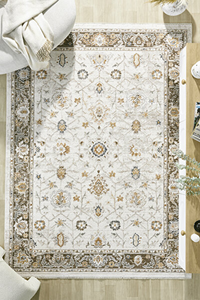 venucci home & living Aloria %100 Polyester Vintage Modern Dokuma Salon Oturm...