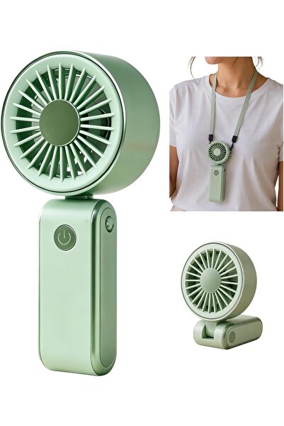 Coverzone Mini El Fanı | 3 Hız Modu, 90° Ayarlanabilir, Boyun Askılı, 15 cm K...