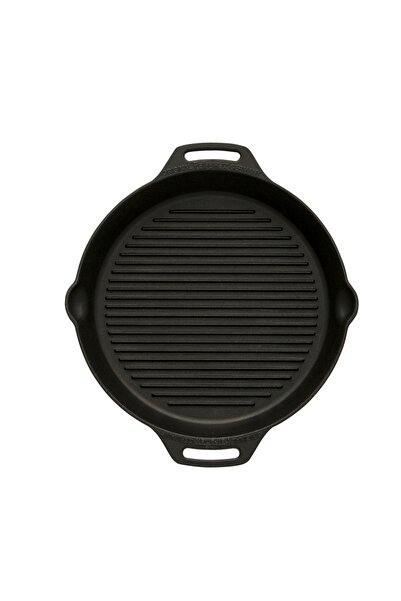 Petromax Tigaie grill din fonta cu 2 manere, 35 cm,