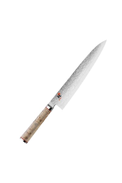 MIYABI Cutit bucatar, Miyabi, Otel/Lemn, 24 cm, Argintiu