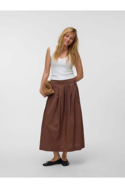 Vero Moda Rock VMLOTUS Mittlere Taille Langer Rock