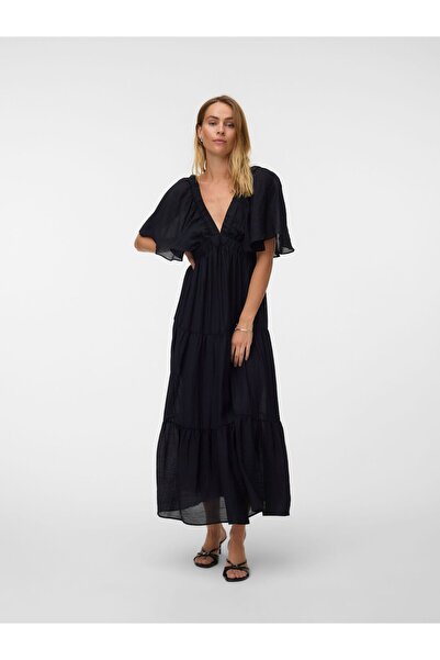 Vero Moda Kleid VMVALENTINA Langes Kleid